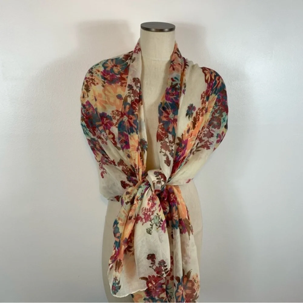 Target Large Floral Shawl Wrap Scarf